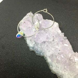 Crystal heart earrings